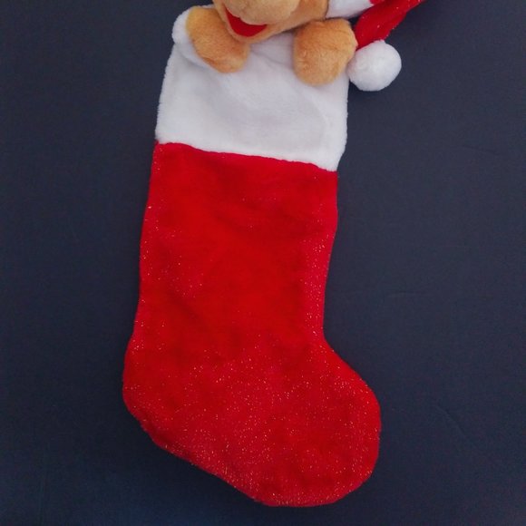 Winnie the Pooh Stocking Gold Sparkles - Picture 11 of 16